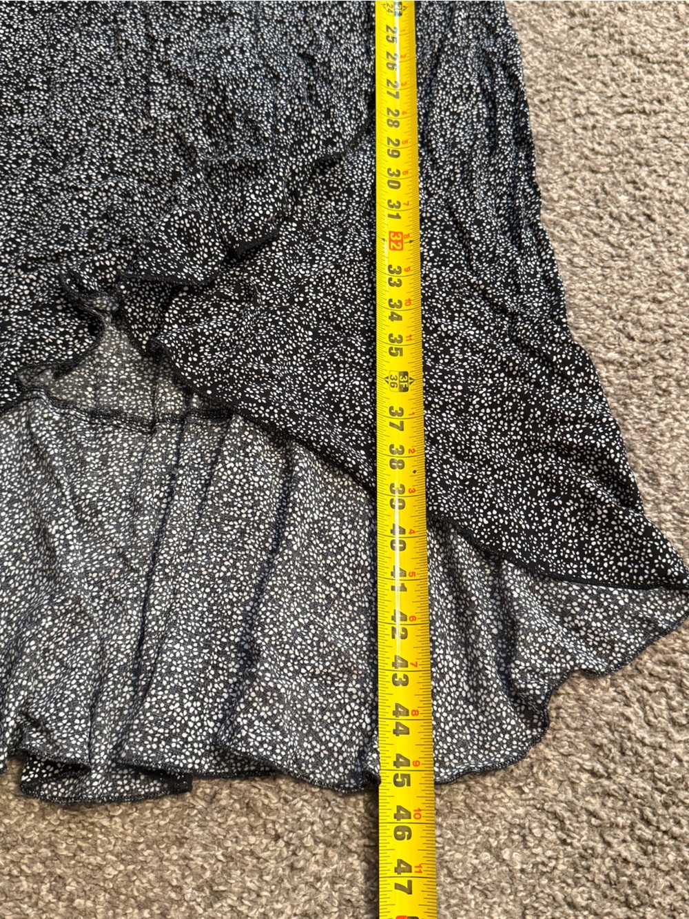 Black Floral Wrap Maxi Dress - small - Picture 5 of 9